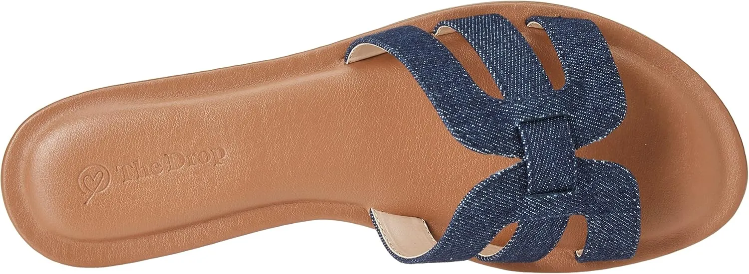 The Drop Women's Monika Flat H-Band Slide Sandal
