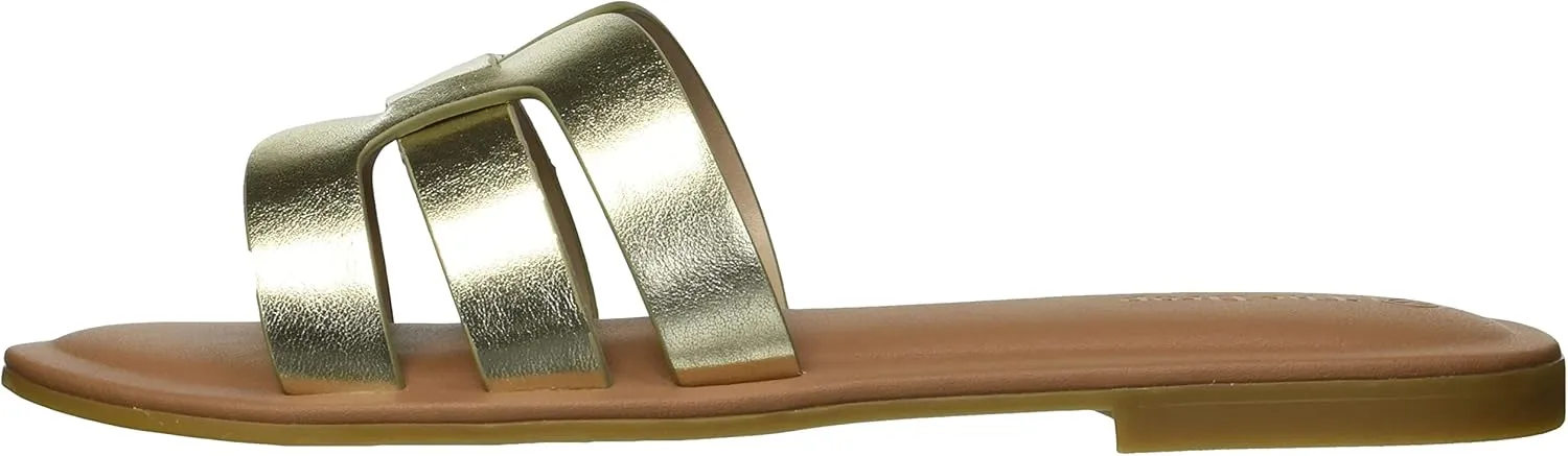 The Drop Women's Monika Flat H-Band Slide Sandal
