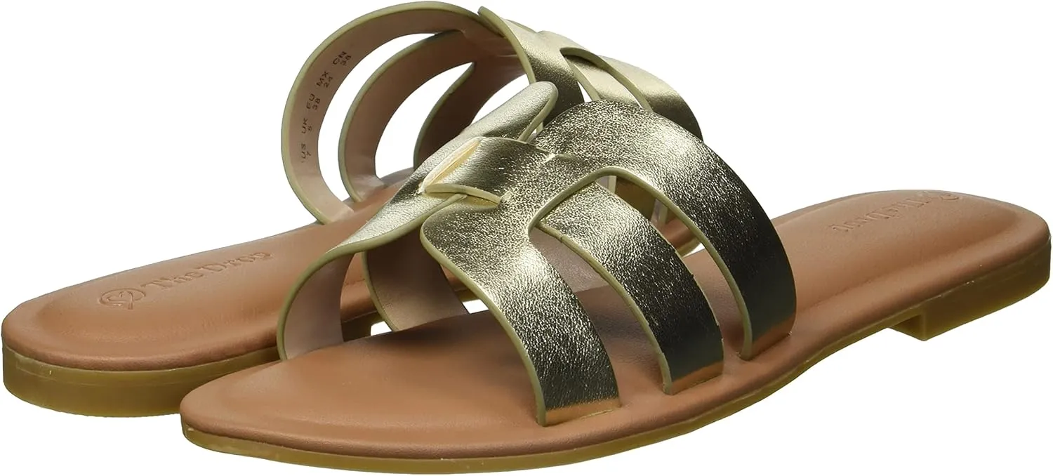 The Drop Women's Monika Flat H-Band Slide Sandal