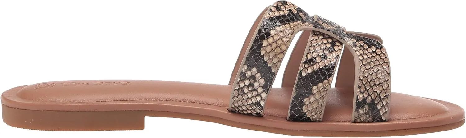 The Drop Women's Monika Flat H-Band Slide Sandal