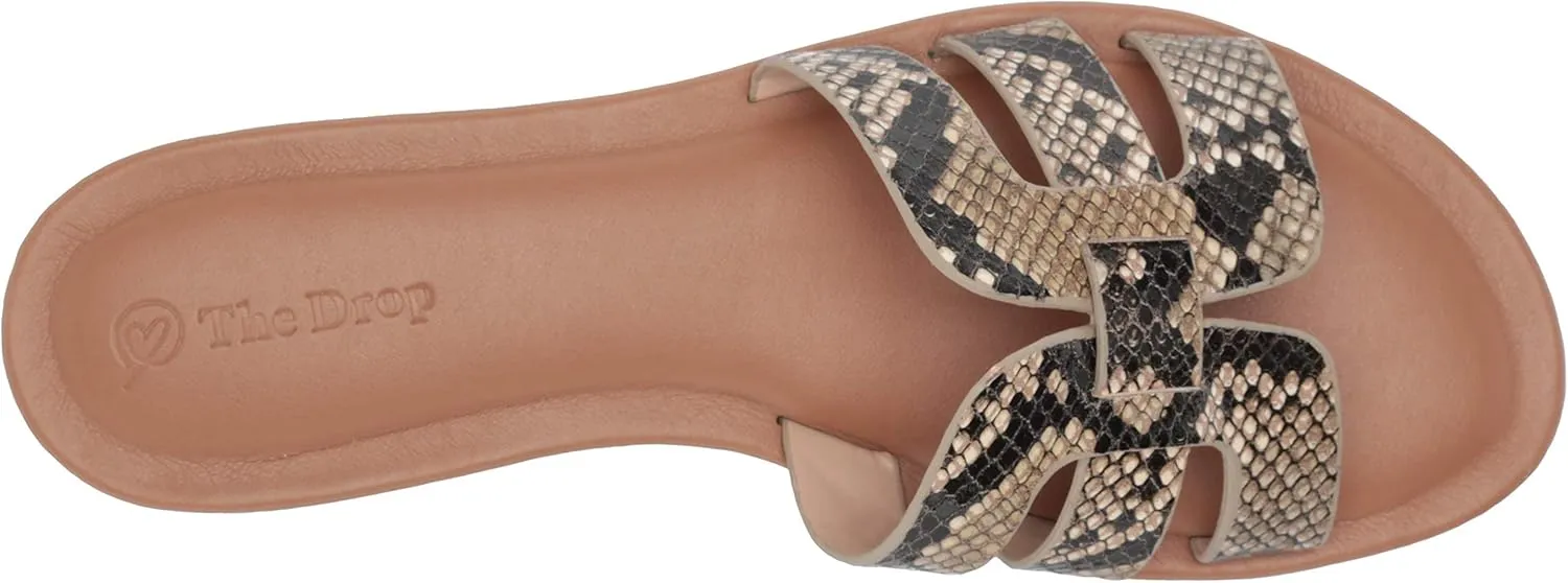 The Drop Women's Monika Flat H-Band Slide Sandal