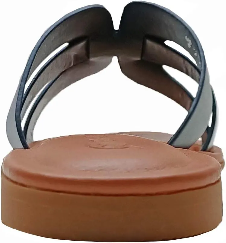 The Drop Women's Monika Flat H-Band Slide Sandal