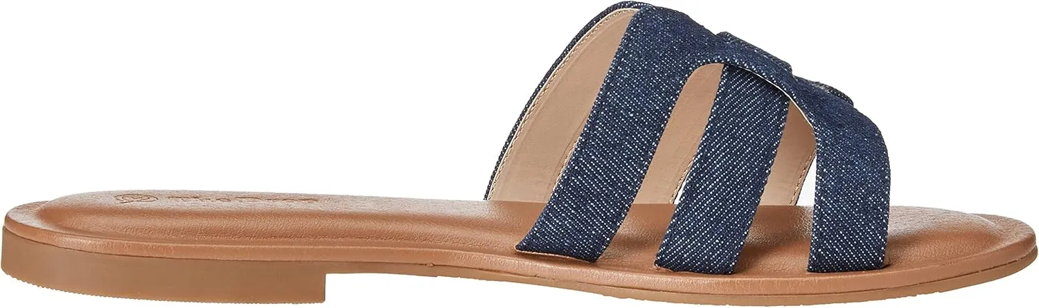 The Drop Women's Monika Flat H-Band Slide Sandal