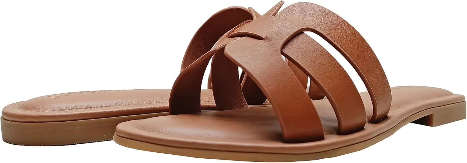 The Drop Women's Monika Flat H-Band Slide Sandal