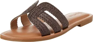The Drop Women's Monika Flat H-Band Slide Sandal