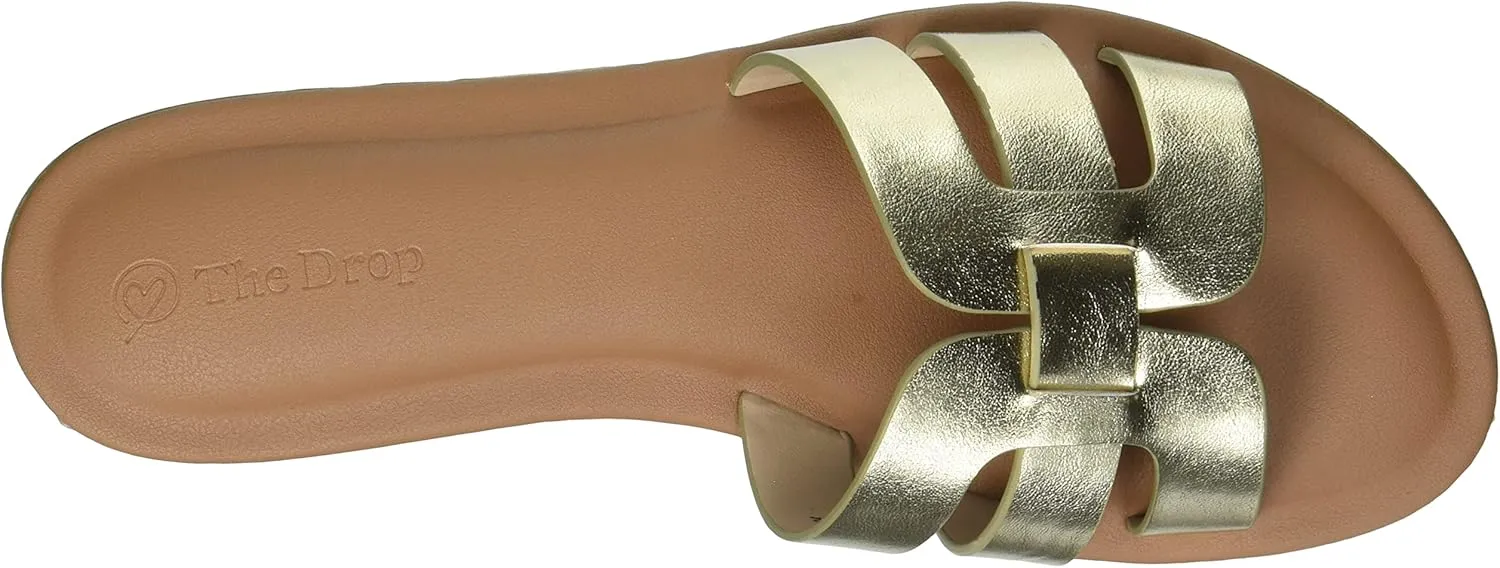 The Drop Women's Monika Flat H-Band Slide Sandal