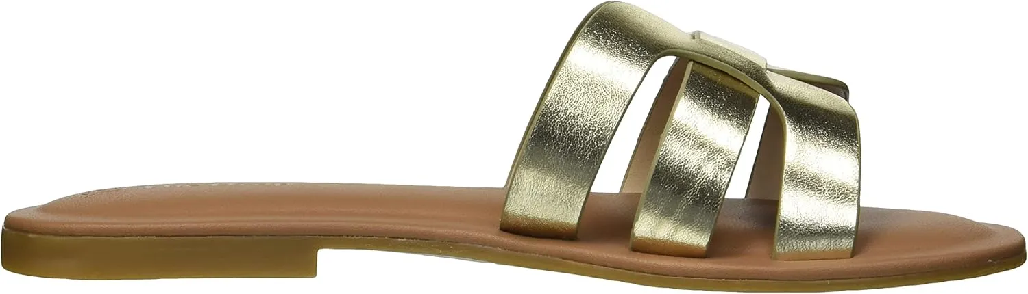 The Drop Women's Monika Flat H-Band Slide Sandal