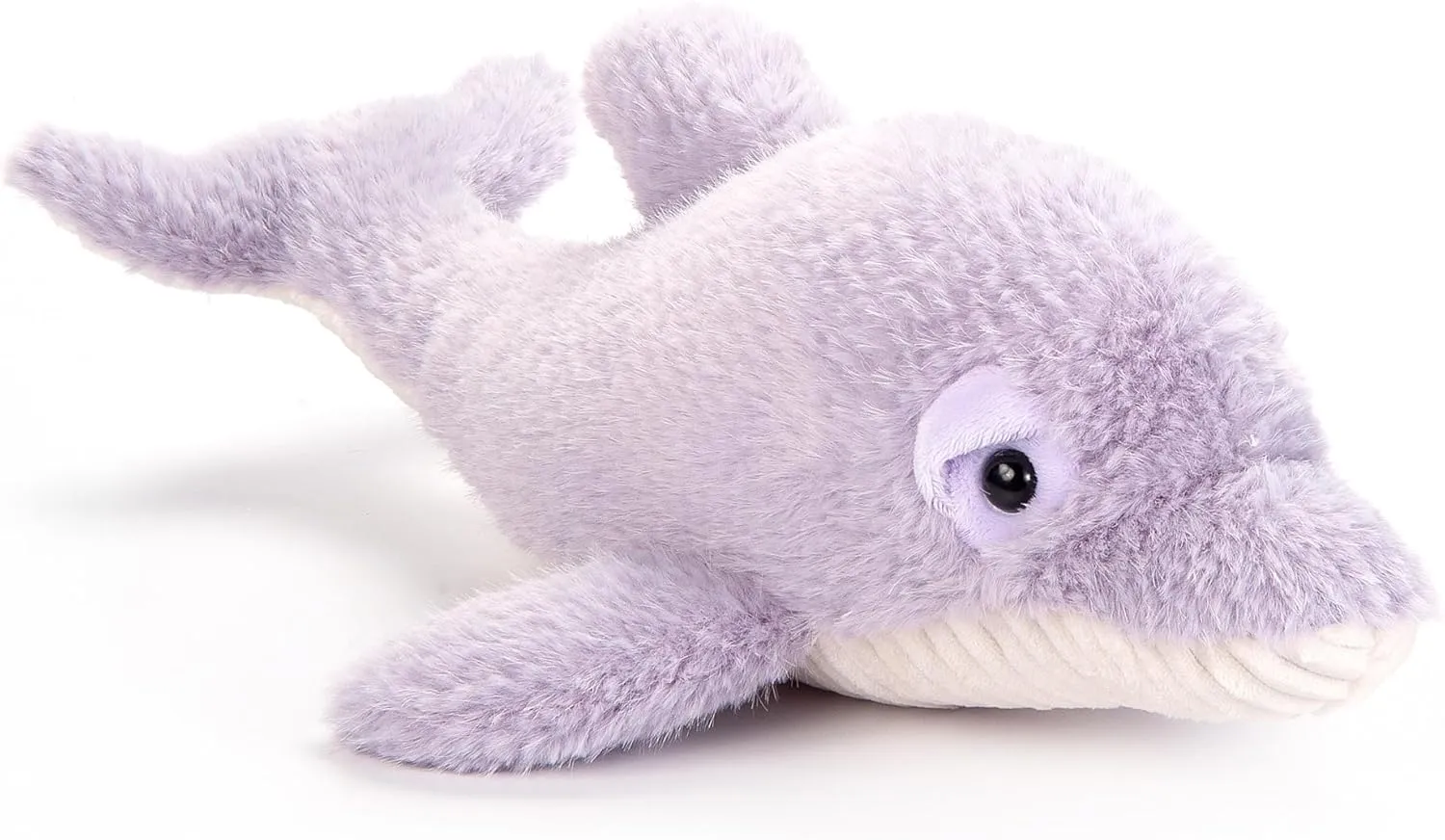 The Petting Zoo Dolphin Stuffed Animal Plushie, Gifts for Kids, Sealife Fuzzlez Animals, Purple Dolphin Plush Toy, 16 inches
