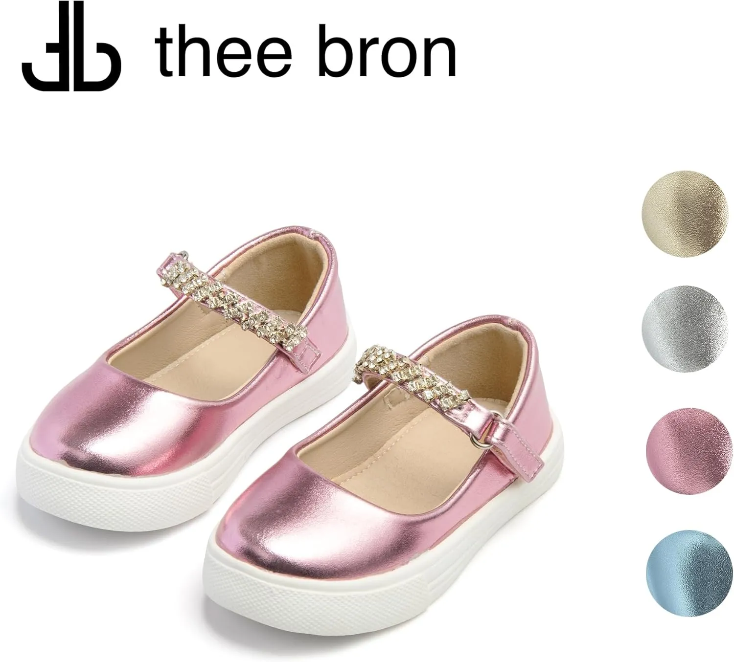 THEE BRON Toddler Shoes Girls Glitter Fashion Sneakers Sparkly Sequin Casual Shoes