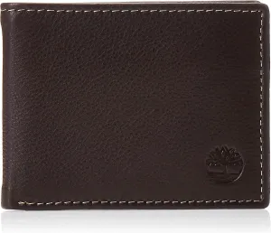Timberland Men's Wellington Leather RFID Bifold Commuter Security Wallet
