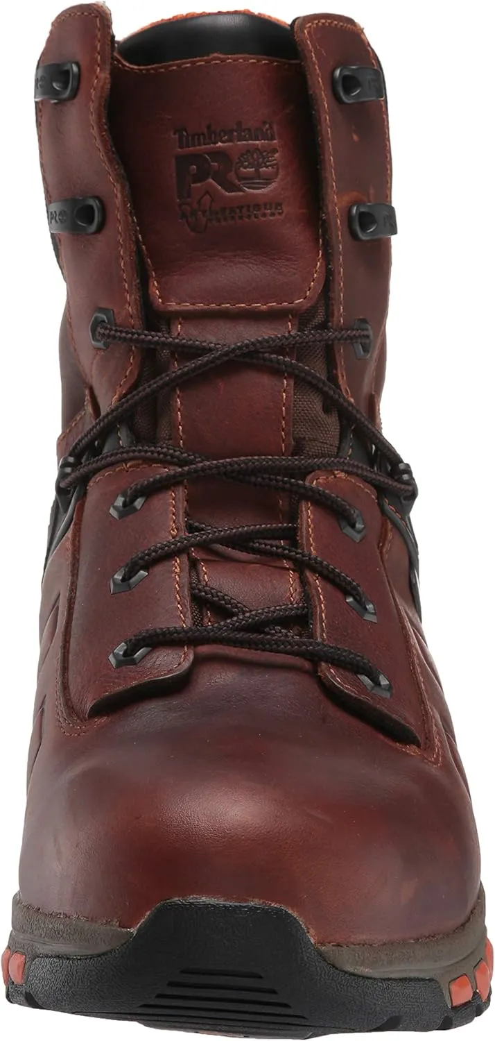 Timberland PRO Men's Hypercharge 8 Inch Soft Toe Waterproof Work Boot