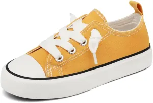 Toddler Little Kid Cushioned Canvas Shoes Slip On Sneakers Soft and Durable