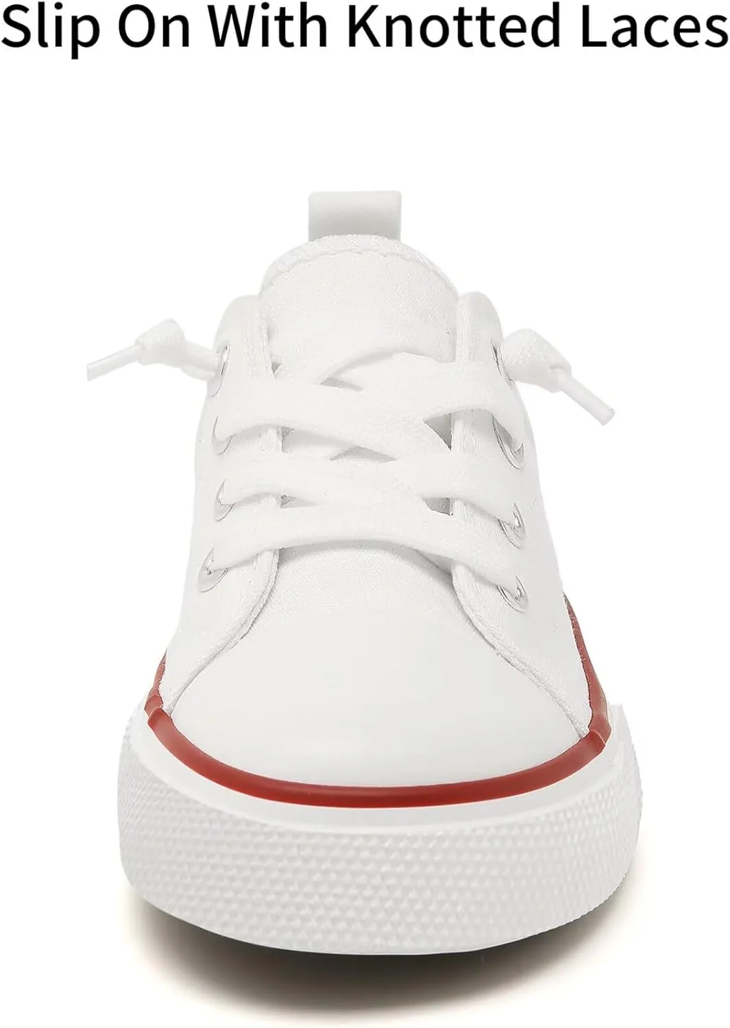 Toddler Little Kid Cushioned Canvas Shoes Slip On Sneakers Soft and Durable