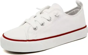 Toddler Little Kid Cushioned Canvas Shoes Slip On Sneakers Soft and Durable