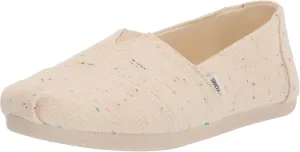 TOMS Women's Alpargata Speckled Recycled Cotton Loafer Flat