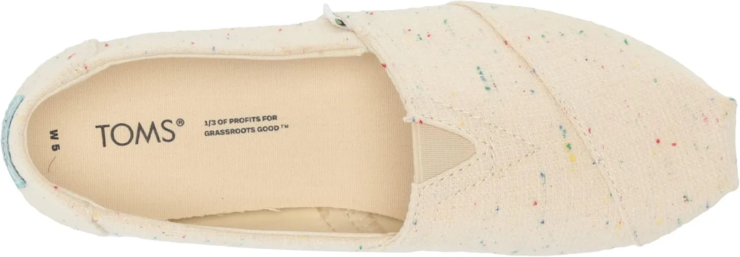 TOMS Women's Alpargata Speckled Recycled Cotton Loafer Flat