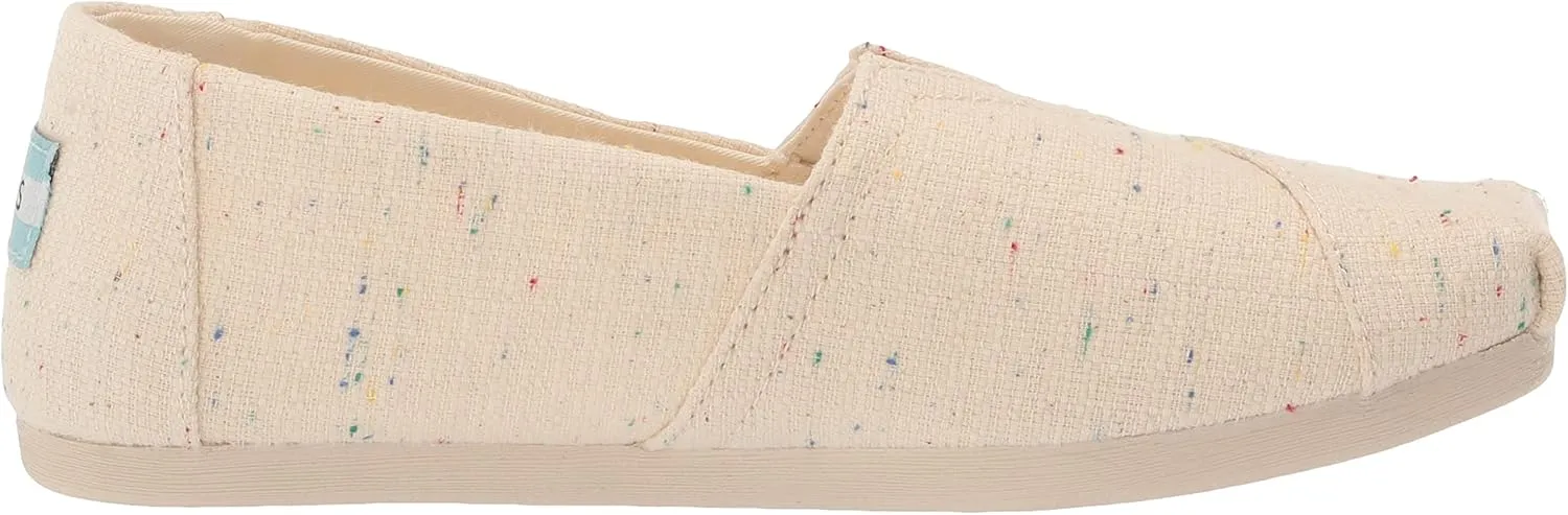 TOMS Women's Alpargata Speckled Recycled Cotton Loafer Flat