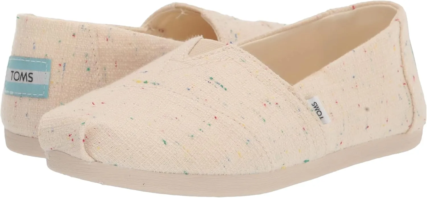 TOMS Women's Alpargata Speckled Recycled Cotton Loafer Flat
