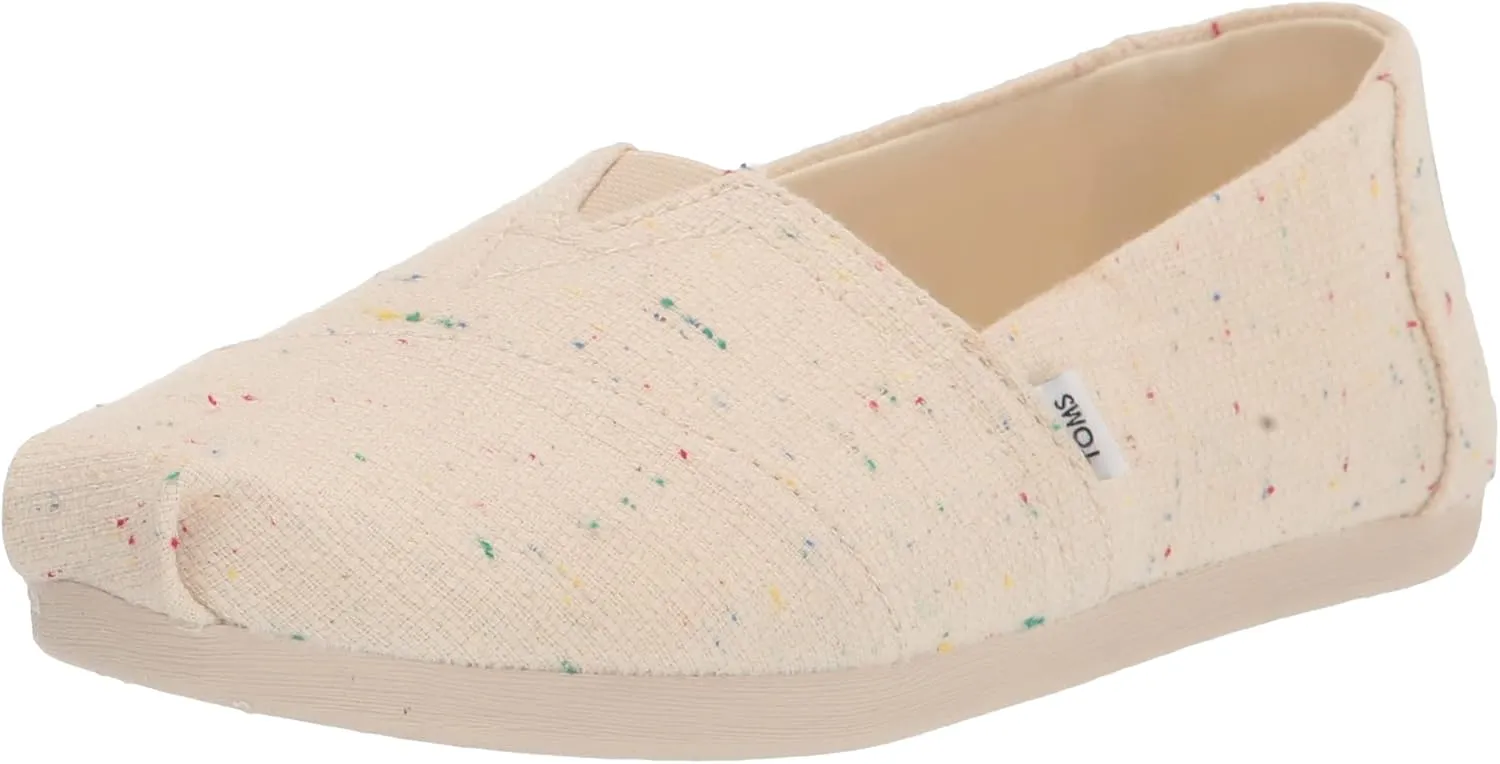 TOMS Women's Alpargata Speckled Recycled Cotton Loafer Flat