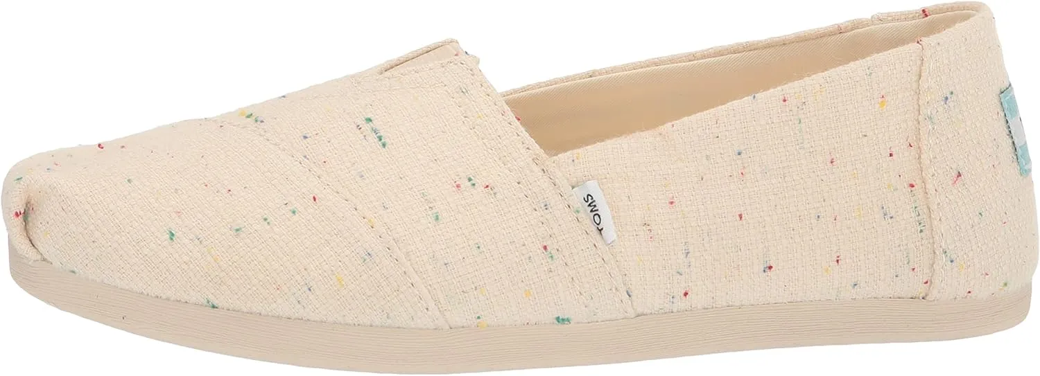 TOMS Women's Alpargata Speckled Recycled Cotton Loafer Flat