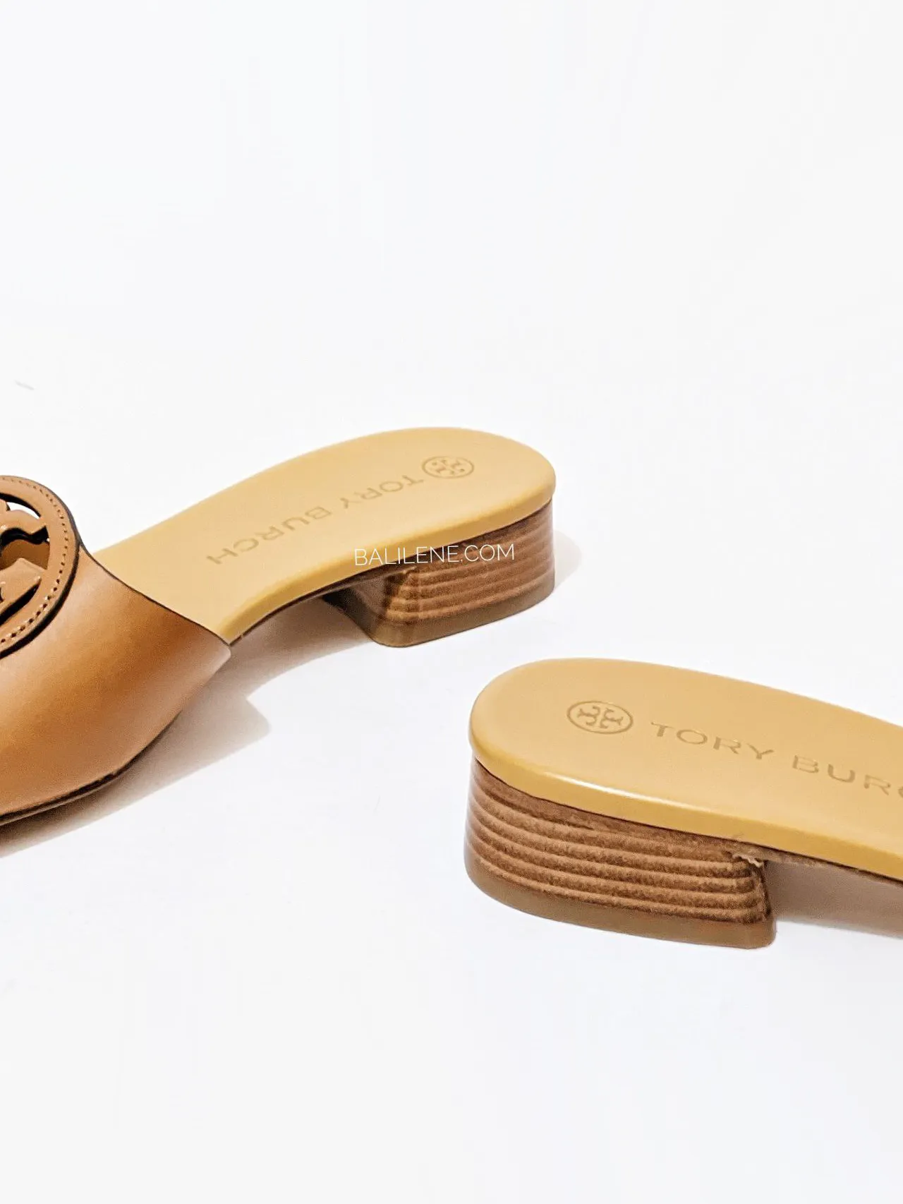 Tory Burch Bombe Miller Slide Calf Leather Caramel Corn/Hornet