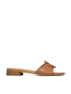 Tory Burch Bombe Miller Slide Calf Leather Caramel Corn/Hornet