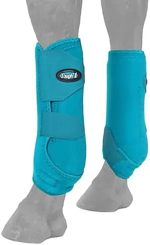 Tough 1 Vented Sport Boots 4-Pack M Turquoise