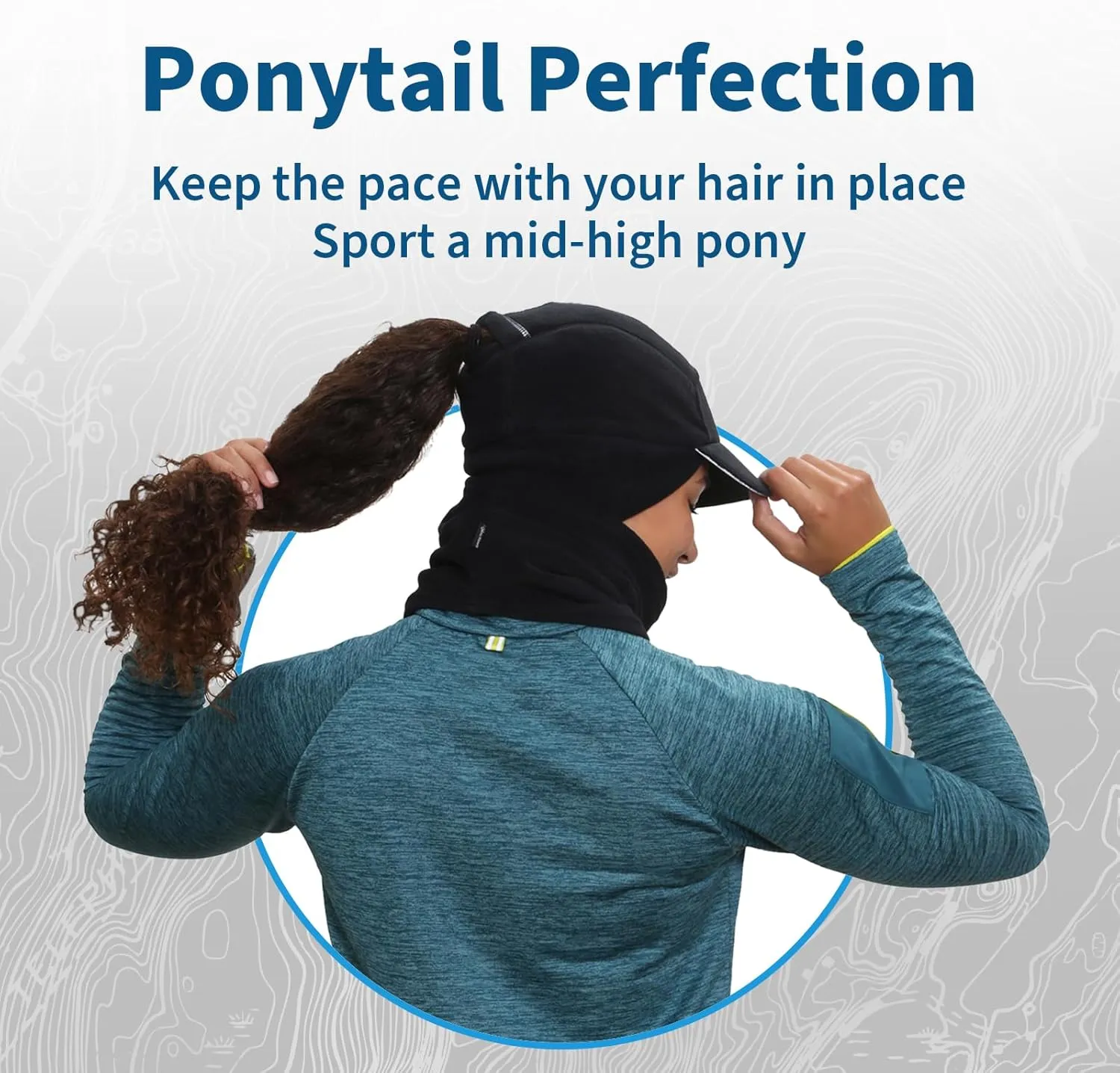 TrailHeads Women's Trailblazer Adventure Ponytail Cap and Microfleece Neck Warmer Gift Set