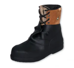 TREDS Super Tough 6" Stretch Rubber Pull-On Overshoes, Large (One Pair) - Black - Practical - Climbing, Hiking - Mud/Snow, Ankle