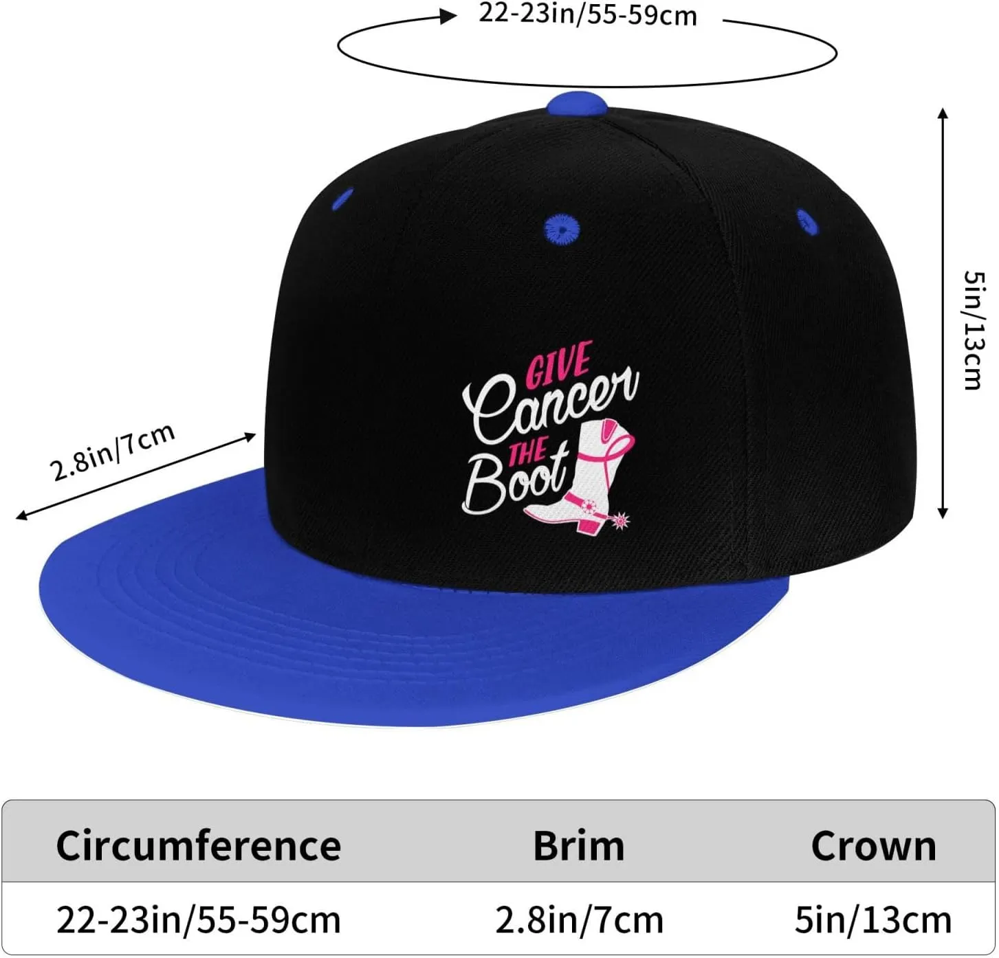Trucker Hats Give Cancer The Boot Cap for Men Women Adjustable Sun Hats