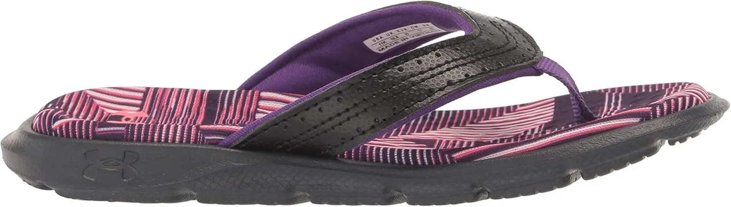 Under Armour Girls' Ignite Marbella Graphic Flip-Flop