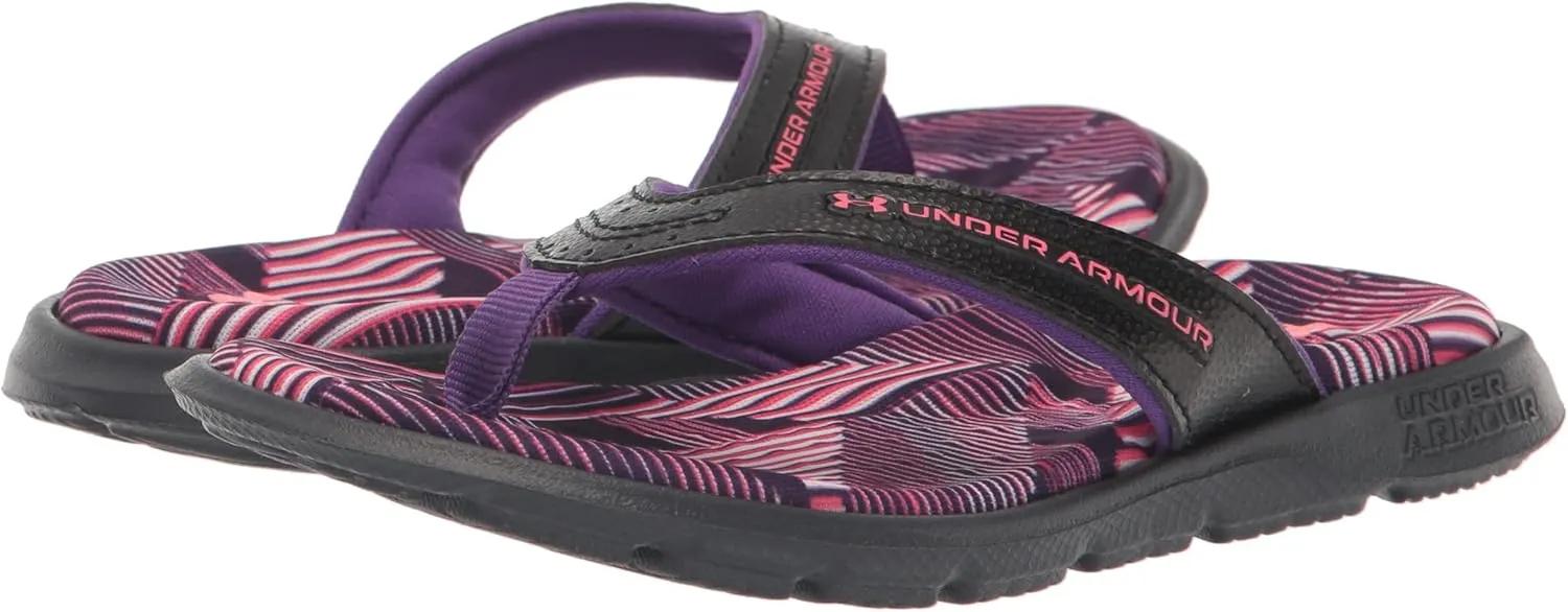 Under Armour Girls' Ignite Marbella Graphic Flip-Flop