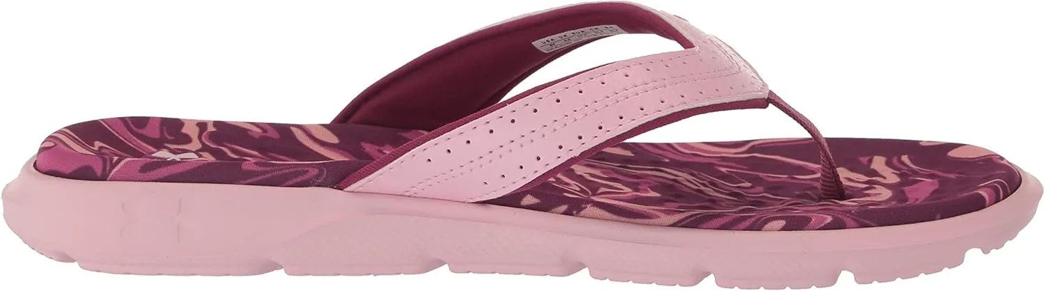 Under Armour Girls' Ignite Marbella Graphic Flip-Flop