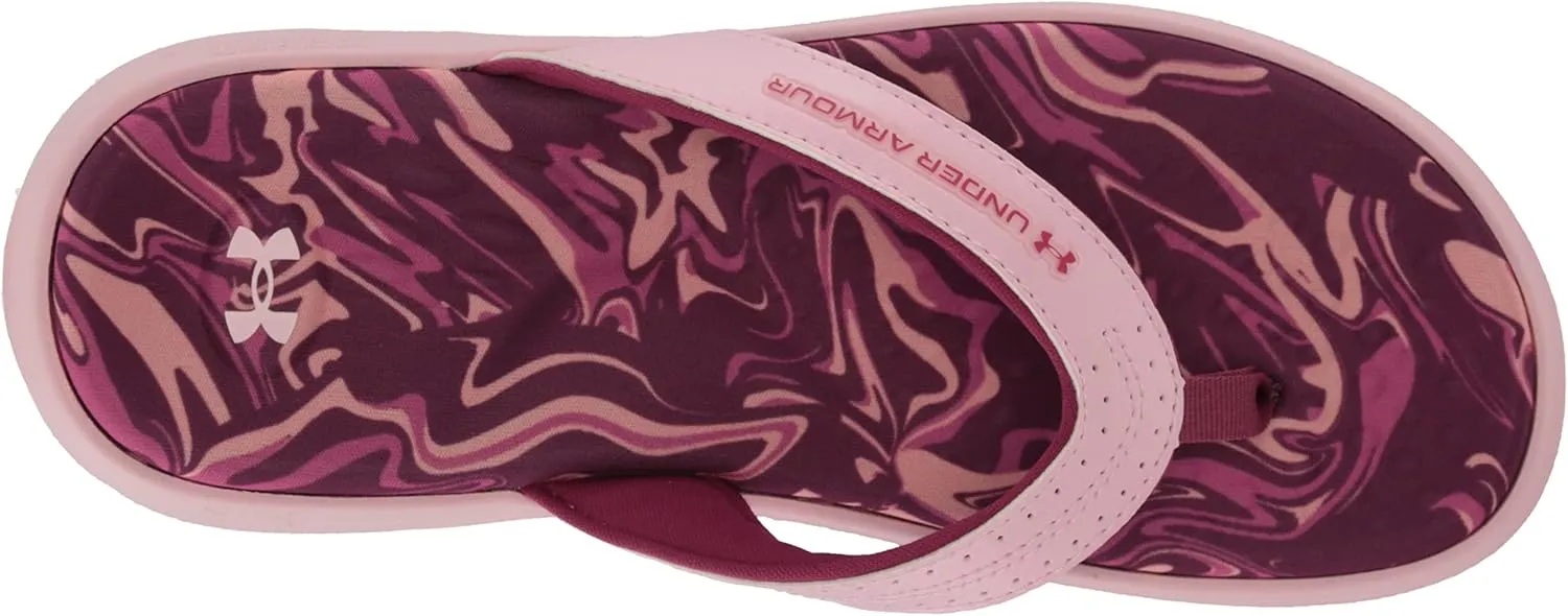 Under Armour Girls' Ignite Marbella Graphic Flip-Flop