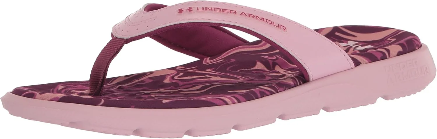 Under Armour Girls' Ignite Marbella Graphic Flip-Flop