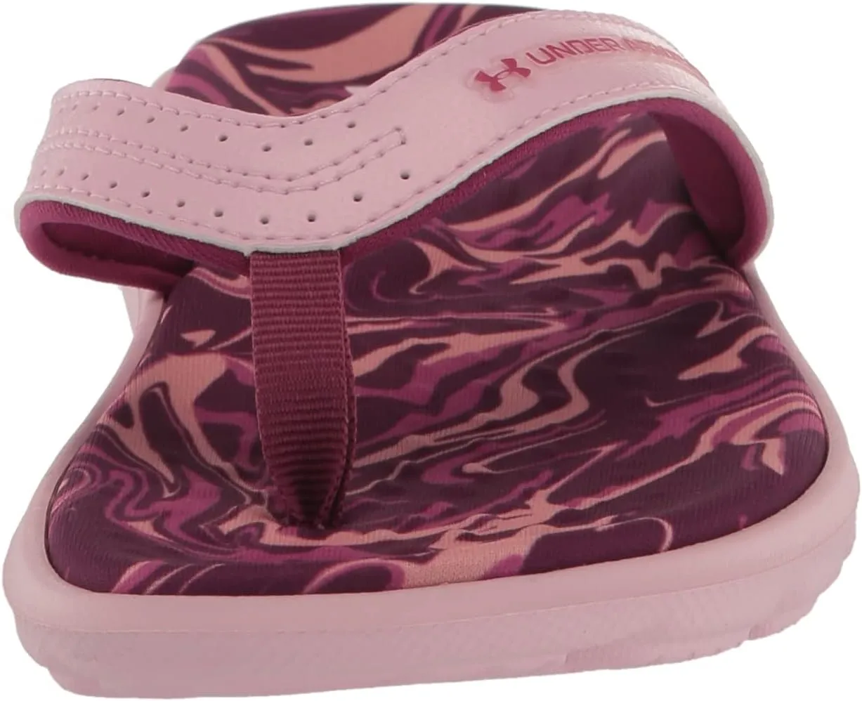 Under Armour Girls' Ignite Marbella Graphic Flip-Flop