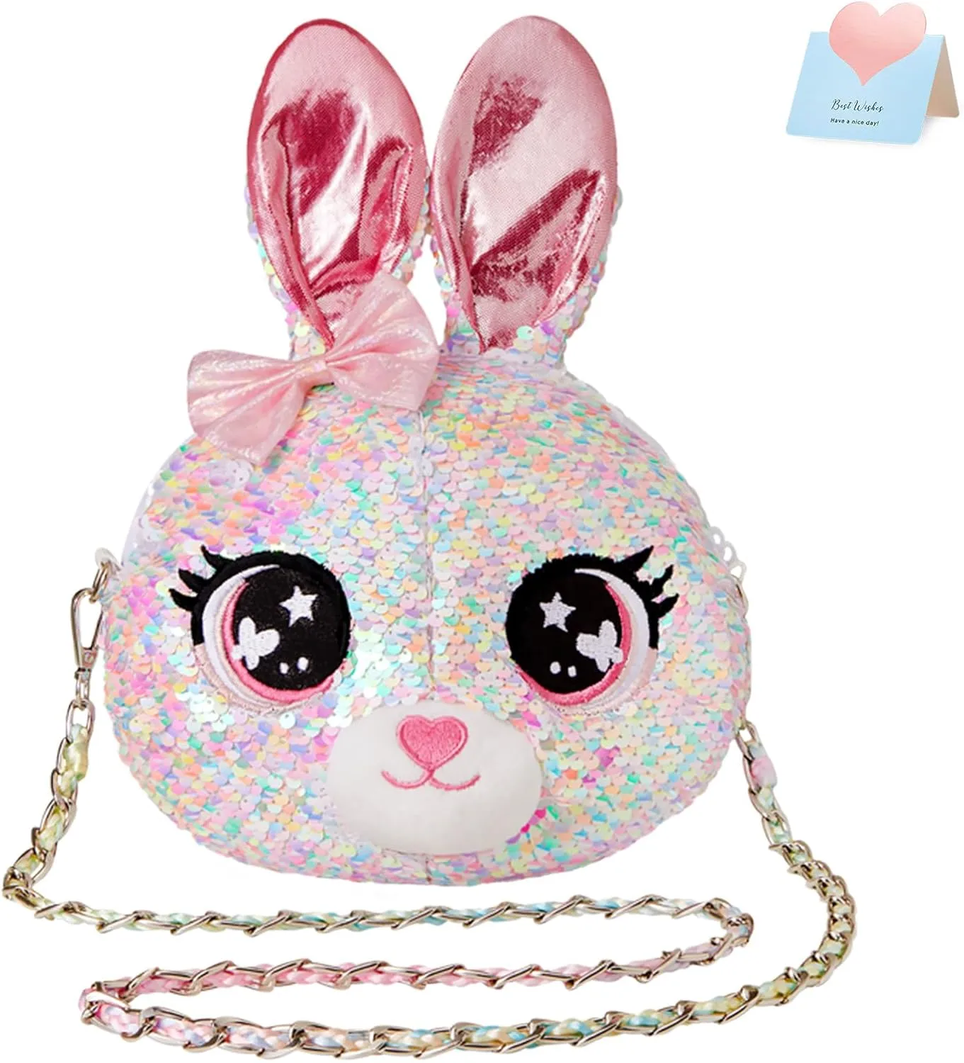 Unicorn Purse Pops Sequin Unicorn Toys Plush Animal Shaped Purse, Kids Fashion Handbags