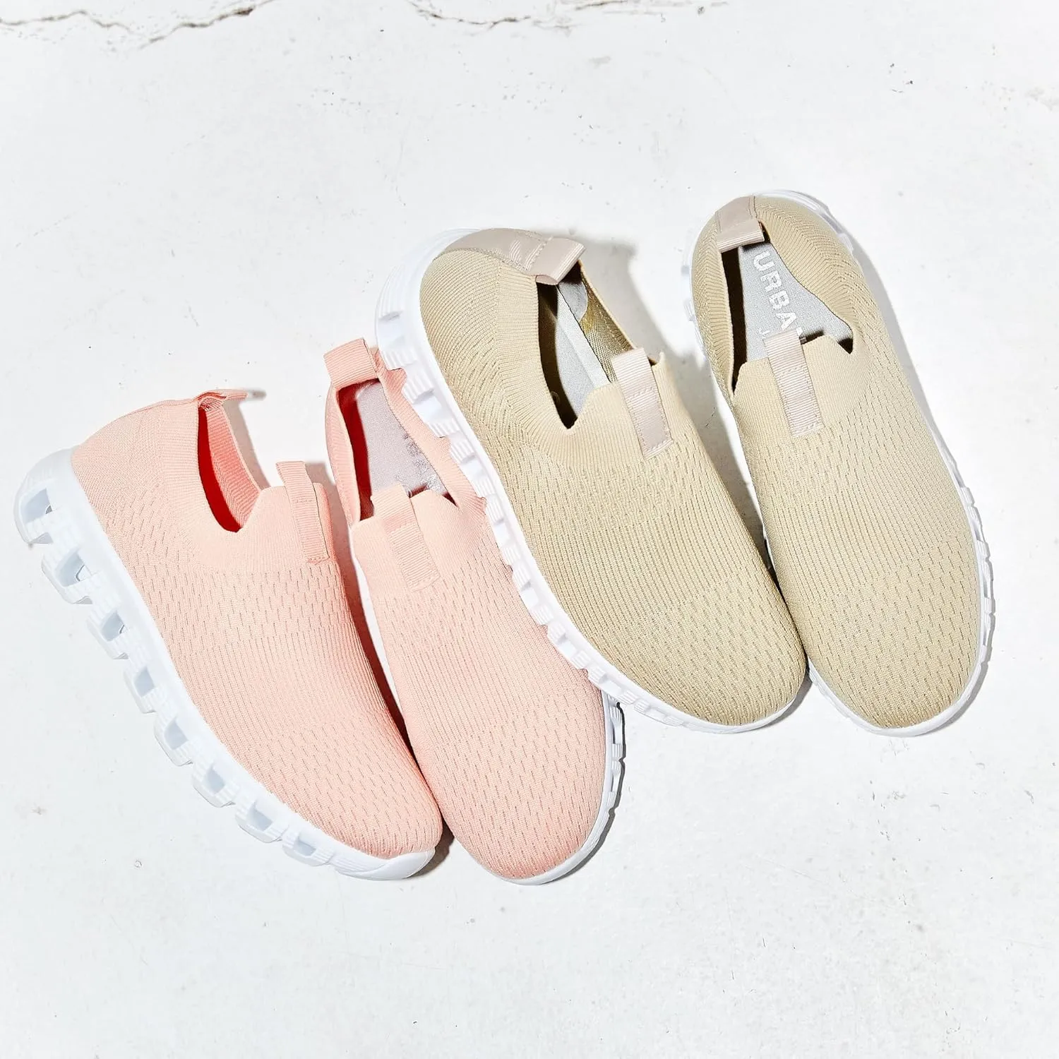 Urban Sport CEC-Cora Women’s Walking Sneaker | Slip-On Walking Shoes for Women | Ultra-Comfortable & Light