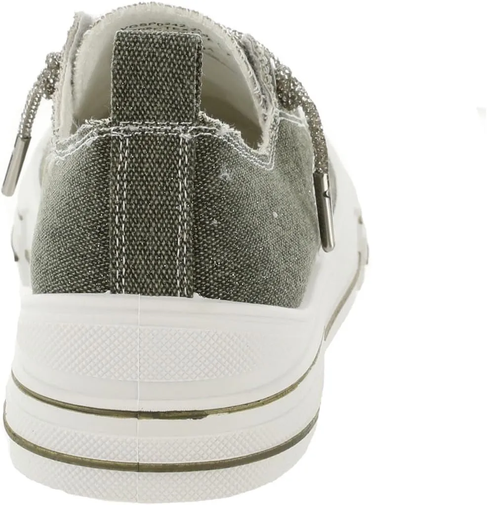 Very G Womens Aman Lace Up Canvas Sneaker