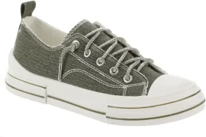 Very G Womens Aman Lace Up Canvas Sneaker