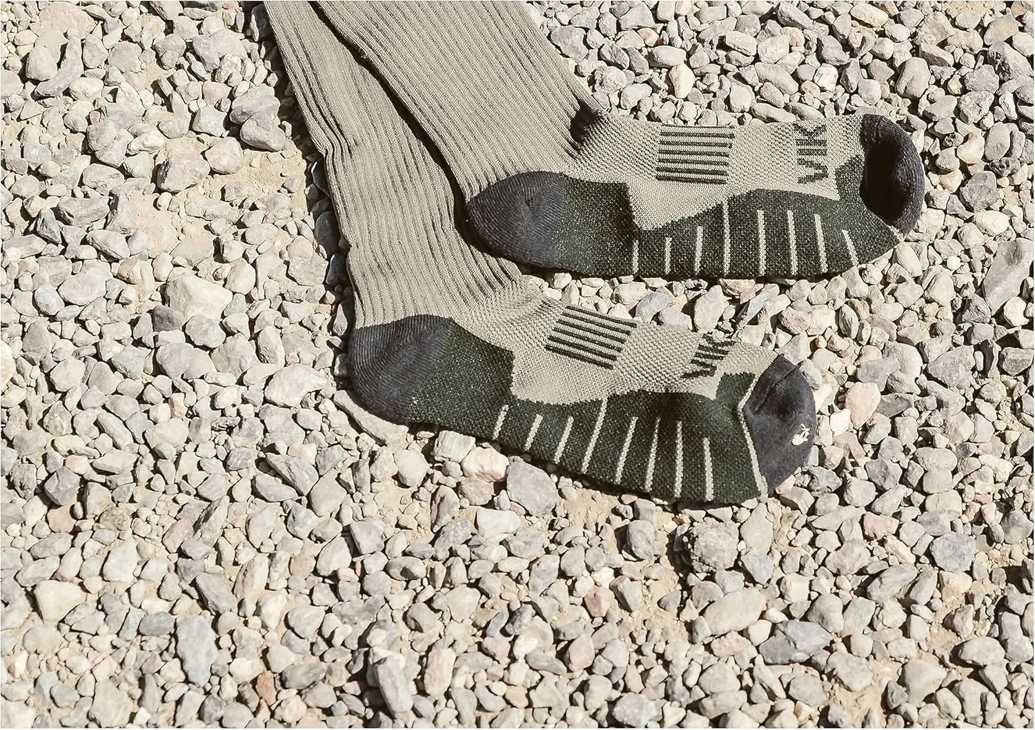VIKTOS Men's Johnny Combat Cusioned Breathable Arch Support Moisture-Wicking Tactical Boot Socks - 2 Pack