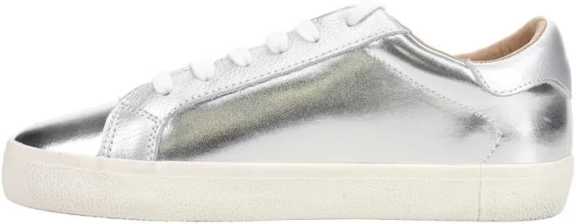 Vintage Havana Womens FAE Metallic Lace Up Sneakers Shoes Casual - Silver