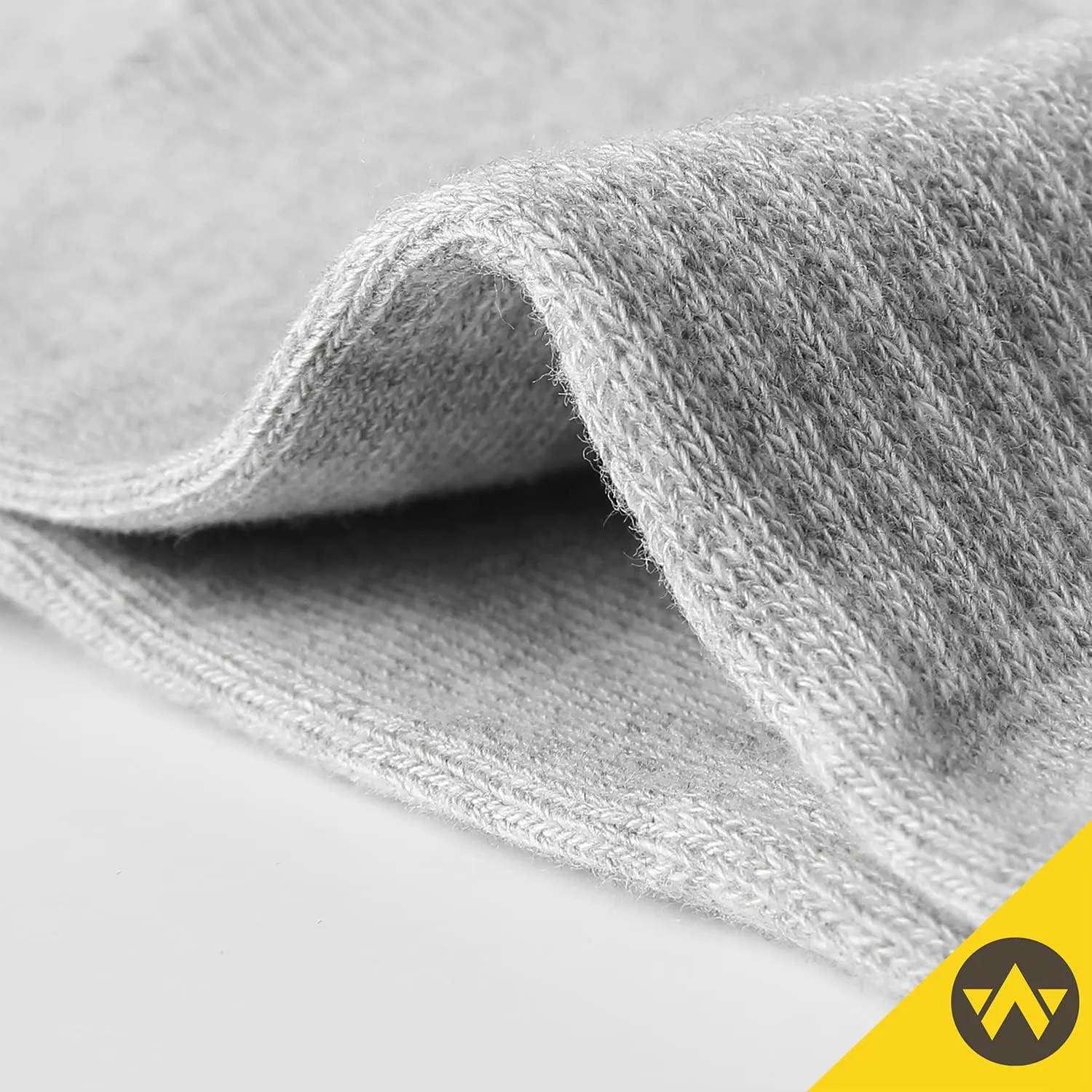WANDER Men's Running Crew Socks 6 Pairs Cotton Athletic Socks for Men Cushion Performance Socks 8-12/12-15