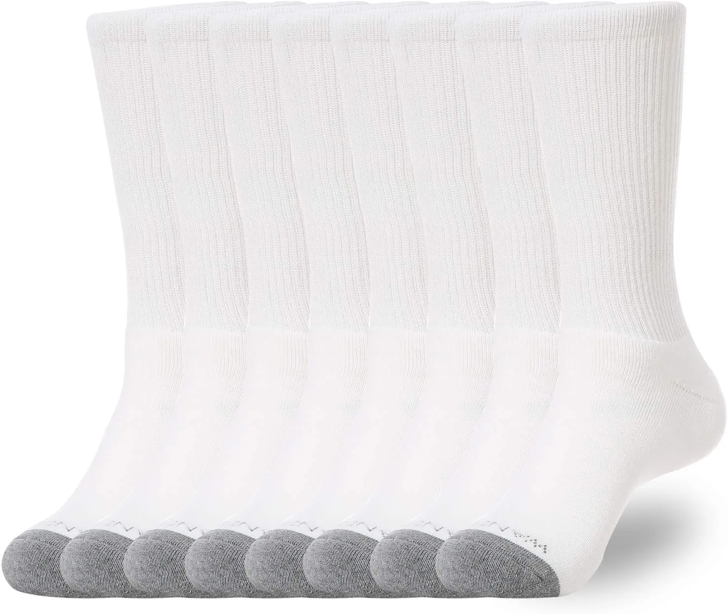 WANDER Women's Athletic Crew Socks 8 Pairs Cushion Running Socks for Women Sport Wicking Cotton Socks 7-10/10-14