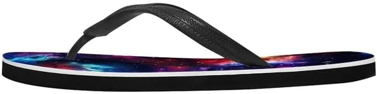Women Tie-Dye Flip Flop Sandal, Hawaii Graffiti Soft Comfort Fit Slippers for Summer Unisex Outdoor Shower Slippers