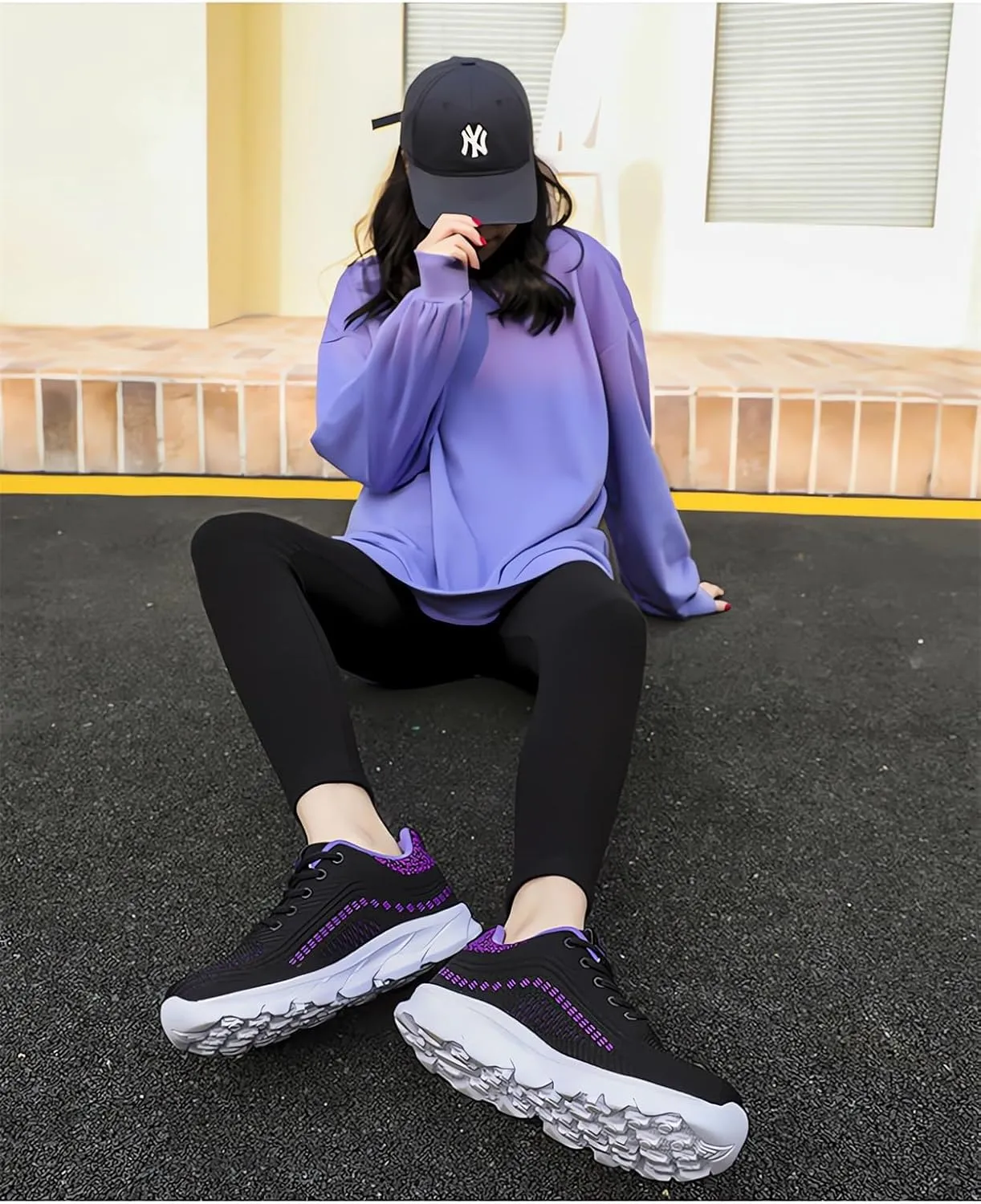 Women's Air Cushion Sneakers 2024 Comfortable Platform Diabetic Plantar Fasciitis Slip on Walking Orthopedic Shoes