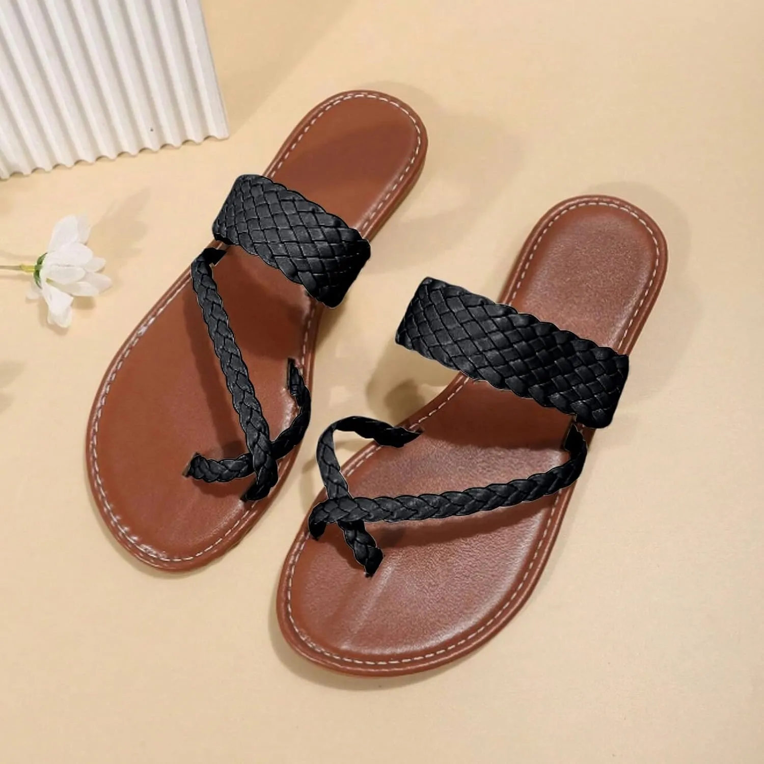 Women's Flat Sandals Summer Home Household Indoor Slip Thick Soled PVC Women Slippers