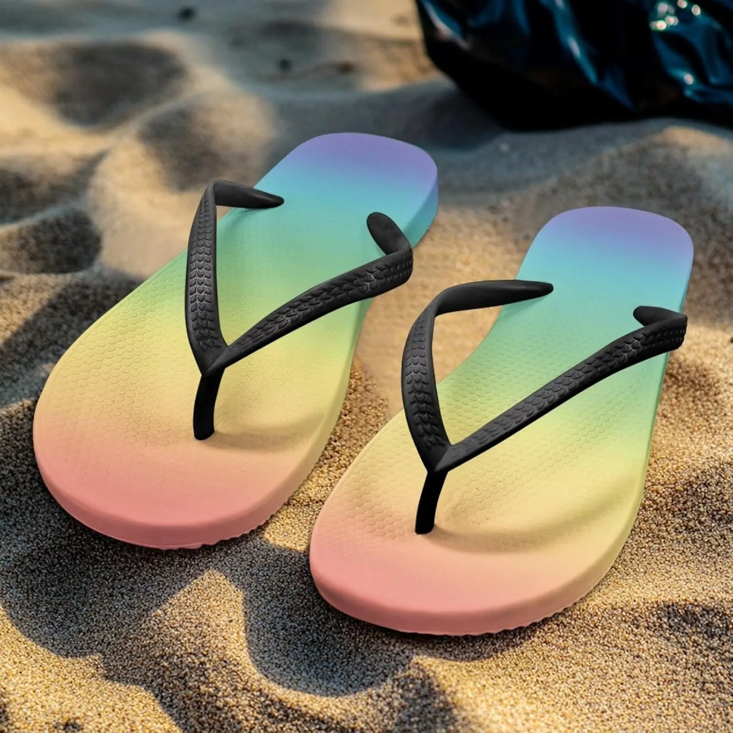 Women's Flip-Flops Colorful Patterns Slippers Women's Casual Sandals Indoor Outdoor