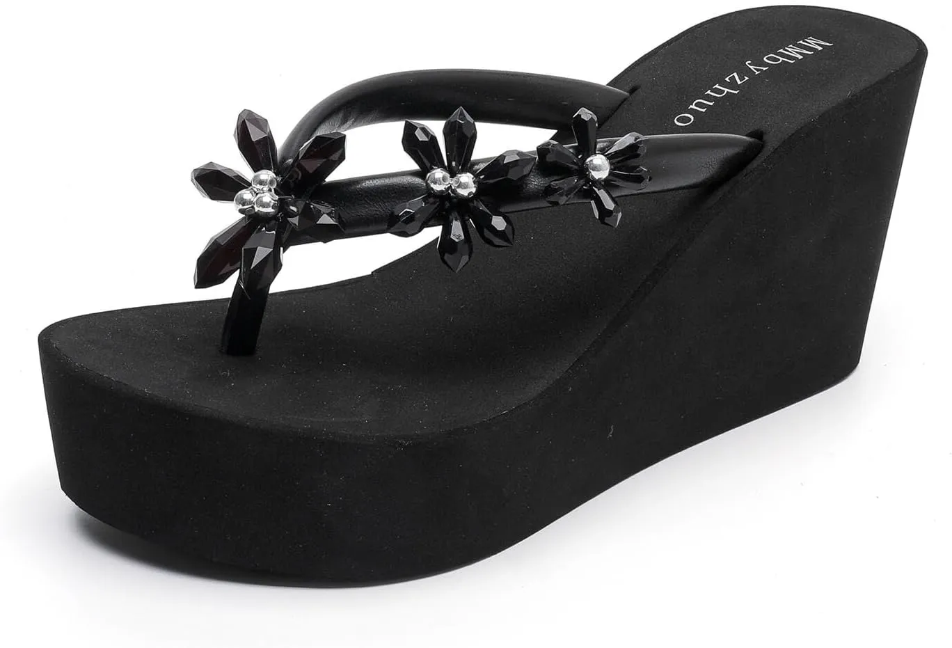 Womens Platform Flip Flops Wedges Sandals for Women wedge flip flops Flats Summer Comfort Thong Sandals Wedge Heels for Women