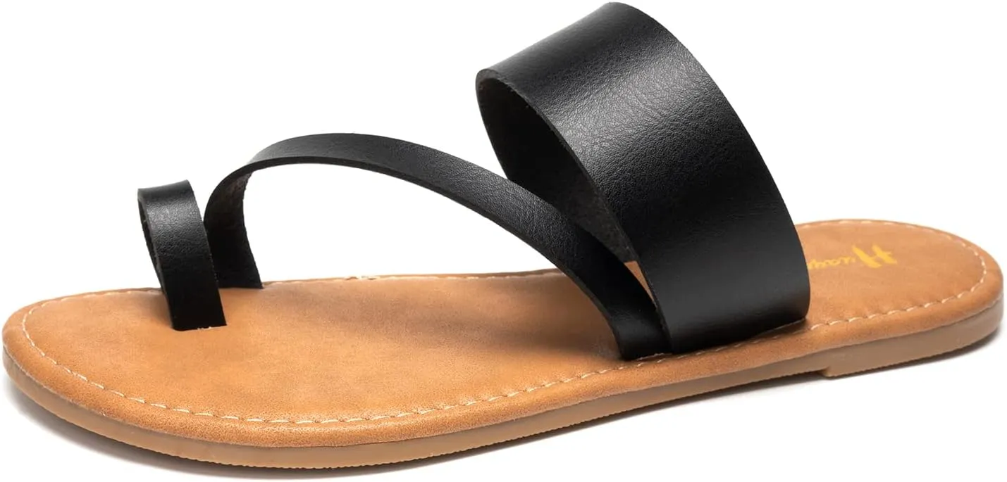 Women's Slide Sandals Slip On Flat Flip Flop Thong Casual Summer